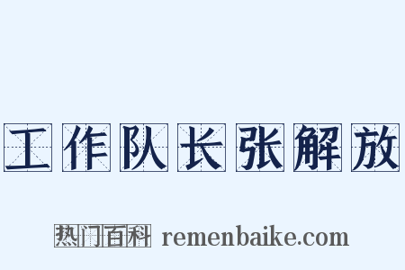 工作队长张解放是什么意思的图片